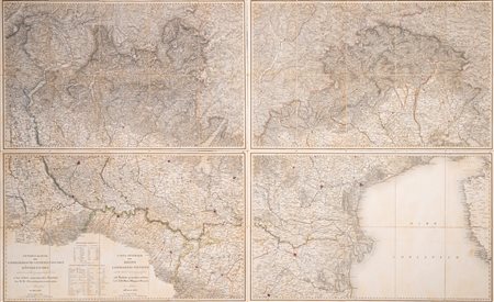 Carta Generale del Regno Lombardo - Veneto, 1858 (…)