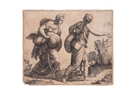 Diana Scultori - Due donne con sacco, 1560 (…)