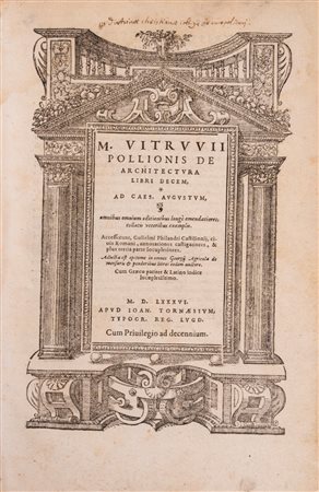 Marco Vitruvio Pollione - De Architectura libri decem, 1586 (…)