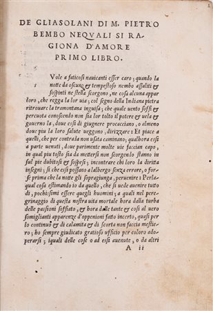 De gli Asolani, 1530 (…)