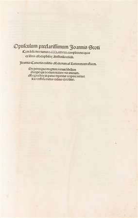 Duns Scotus, Johannes - Commentaria Doctoris Subtilis Ioannis Scoti in .12. li. Metaphisicae Aristotelis: scripta recollecta & ordinata ab ipsius (…)