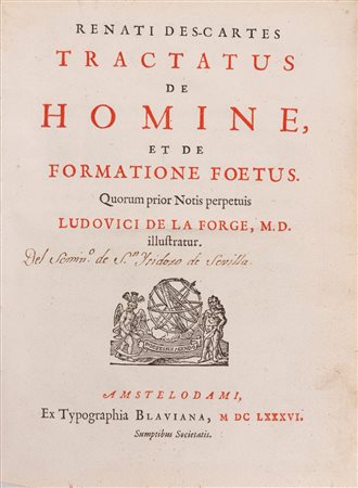 Renato Cartesio - Tractatus de Homine, 1686 (…)