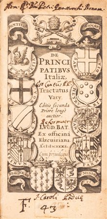 De principatibus Italiae tractatus vari, 1631 (…)