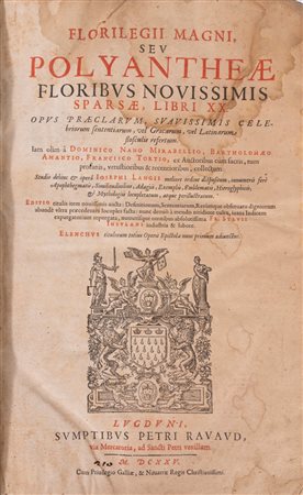 Joseph Lang - Florilegii Magni, seu Polyantheae floribus nouissimis sparsae, libri XX, 1625 (…)