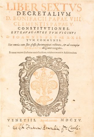Liber sextus decretalium D. Bonifacii Papae VIII, 1615 (…)
