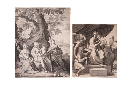 Hendrick Goltzius - Tre virtù teologali: Fede, Speranza, Carità, 1590 (…)