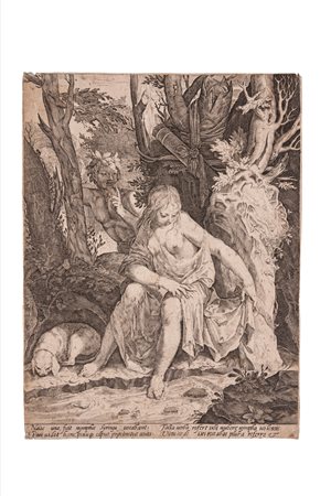 Egidio Sadeler - Pan spia la ninfa Siringa, 1570 (…)
