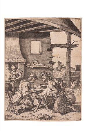 Estienne Perret - L'Uomo e il Satiro, 1618 (…)