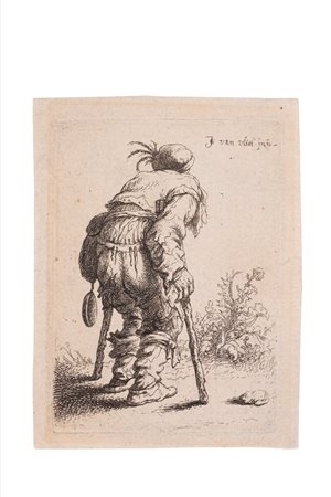 Un mendicante che cammina con due stampelle, 1632 (…)