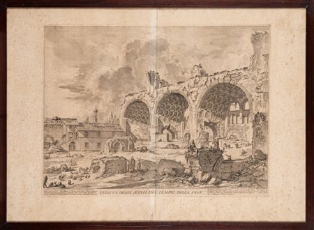 Giovanni Battista Piranesi - Veduta degli avanzi del Tempio della Pace, 1800 (…)