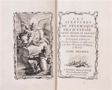 Francois de Salignac de la Mothe  Fenelon - Les aventures de Telemaque fils d'Ulysse, 1768 (…)