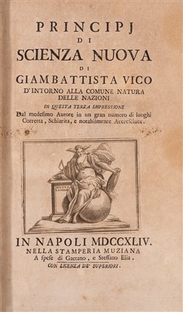 Giambattista Vico - Principj di scienza nuova, 1744 (…)
