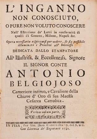 Uno dei più rari trattati sul Lotto