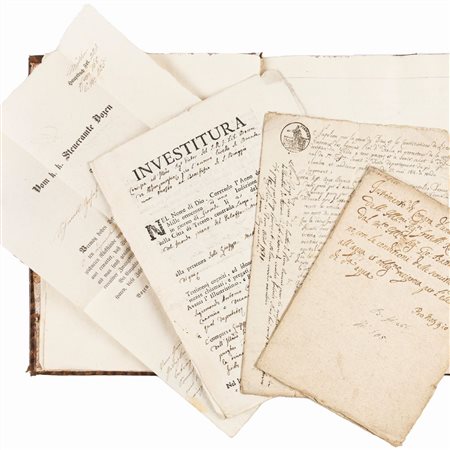 Compra delli S.ri Pietro e Giuseppe fratelli Altemburger mercanti di Tabachi in Trento con cessioni e accolli fatteli dali Ill.mi S.ri  Roveretti (…)