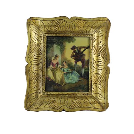 COPPIA PICCOLE CORNICI A GUANTIERA 