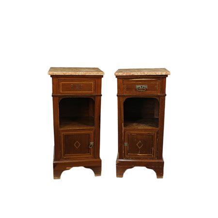 COPPIA DI COMODINI LIBERTY