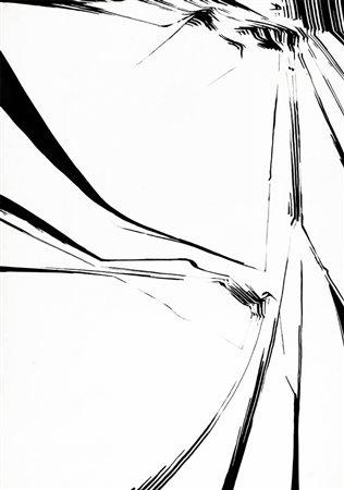 GIO POMODORO 1930 - 2002 " Tracce ", 1965 Inchiostro su carta, cm. 100 x 70...