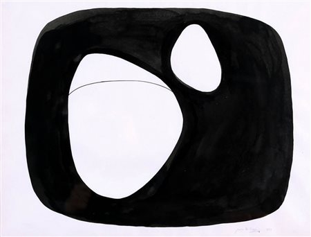 PAOLO SCHEGGI 1940 - 1971 Senza titolo, 1963 Inchiostro su carta, cm. 43,5 x...