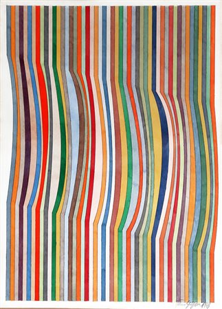FRANCO GRIGNANI 1908 - 1999 " Curve inserite nelle verticali ", 1948...