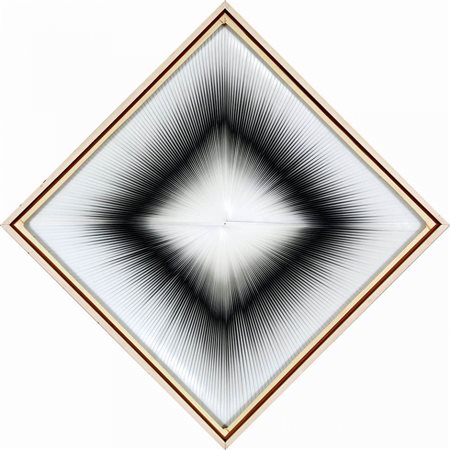 TONI COSTA 1935 - 2013 " Dinamica Visuale ", 1969 Lamelle PVC su tavola, cm....