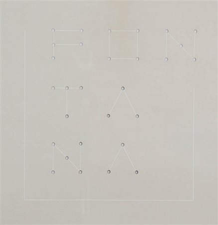 HORACIO GARCIA ROSSI 1929 - 2012 " Fontana ", 1975 Tempera su cartoncino...