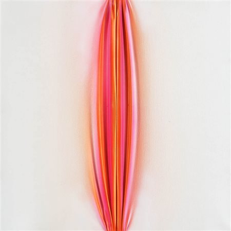 JORRIT TORNQUIST 1938 " Fessura rossa ", 2010 Acrilico su tela, cm. 40 x 40...