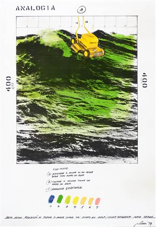 FABRIZIO PLESSI 1940 " Tosamare ", 1974 Olio su tela, cm. 97 x 67 Firmato e...