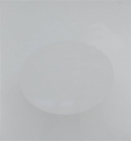 TURI SIMETI 1929 " Un ovale bianco ", 2014 Acrilico su tela sagomata, cm. 30...