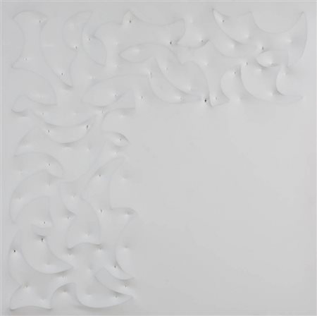 GIUSEPPE AMADIO 1944 " Diblo " Acrilico su tela estroflessa, cm. 100 x 100...