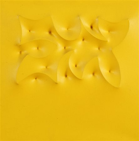 GIUSEPPE AMADIO 1944 " Buqo " Acrilico su tela estroflessa, cm. 35,5 x 35,5...