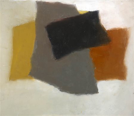 VALENTINO VAGO 1931 " Immagine ", 1962 Olio su tela, cm. 70 x 80 Firmato e...