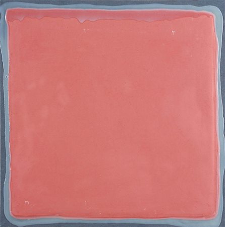 ENZO CACCIOLA 1945 " 16-8-1974 ", 1974 Cemento su tela, cm. 60 x 60 Firmato e...