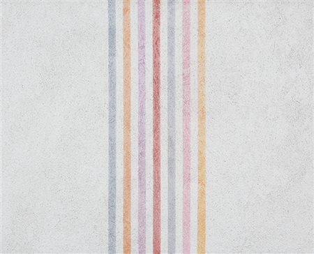 ELIO MARCHEGIANI 1929 " Grammature di colore ", 1973 Pigmenti e intonaco su...