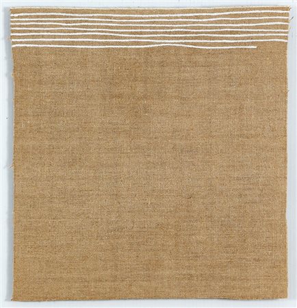 GIORGIO GRIFFA 1936 " Linee orizzontali ", 1974 Acrilico su tela, cm. 49,5 x...