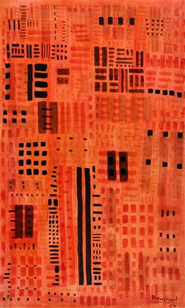 FRANCO BEMPORAD 1926 - 1989 " Rapporti quantitativi ", 1959 Olio su tela, cm....