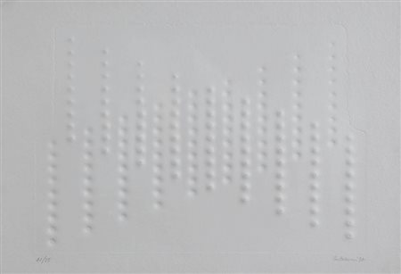 ENRICO CASTELLANI 1930 Senza titolo, 1994 Multiplo con rilievi, cm. 35 x 50...