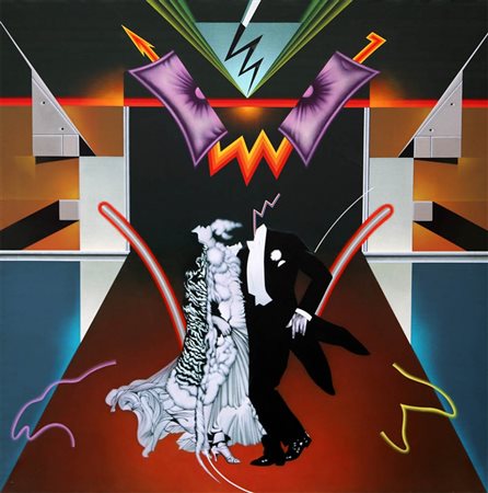 SERGIO SARRI 1938 " La danza ", 1994 Acrilico su tela, cm. 150 x 150 Firmato...