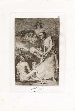 Francisco Goya y Lucientes, Sopla. 1799 [V Edizione, 1881-1886]. Acquaforte,...