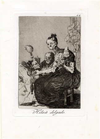 Francisco Goya y Lucientes, Hilar delgado. 1799 [V Edizione, 1881-1886]....
