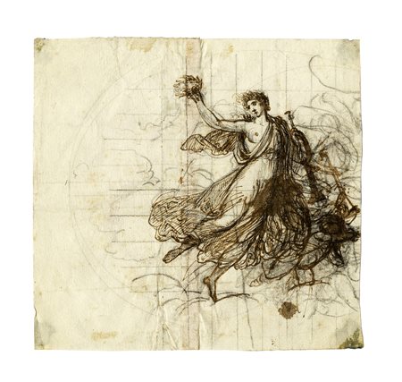 Anonimo neoclassico della fine del XVIII secolo, Allegoria della Fama....