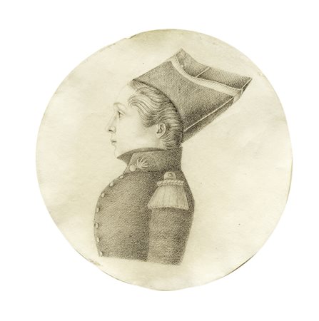 Scuola francese della fine del XVIII secolo, Giovane artigliere. 1804 ca....