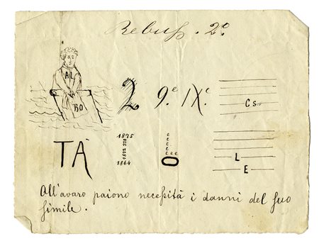 Anonimo della seconda metà del XIX secolo, Otto invenzioni di rebus e tre...