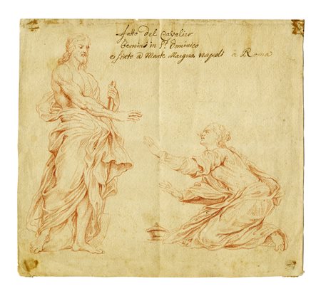 Gian Lorenzo Bernini [cerchia di], Noli me tangere. 1649 o 1665 ca. Matita...