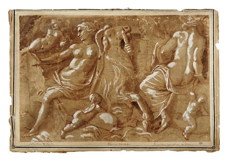 Piero di Giovanni Bonaccorsi (detto Perin del Vaga) [attribuito a], Nereidi,...