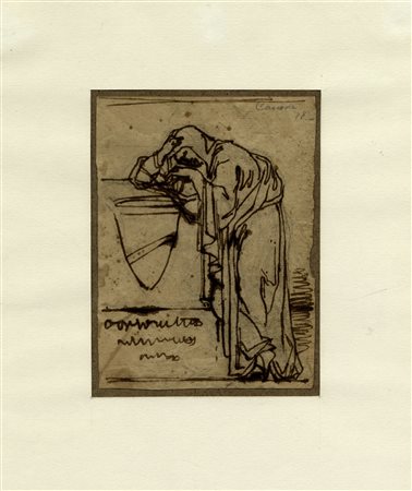 Antonio Canova [alla maniera di], Studio per figura dolente poggiata a...