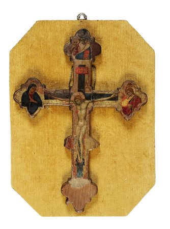 Maestro della Misericordia dell'Accademia, Cristo crocifisso tra la Madonna,...