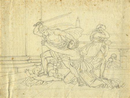 Bartolomeo Pinelli, Otto disegni connessi a incisioni di soggetto biblico....