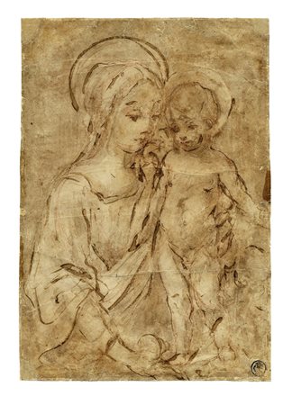 Ventura Salimbeni, Madonna col Bambino(r) / Madonna col Bambino (v). 1598 ca....