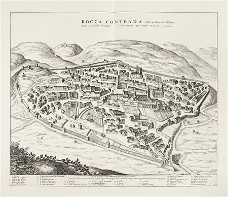 Johannes Blaeu e Pierre Mortier, Forum Sempronii vulgo Fossombrone Ville de...