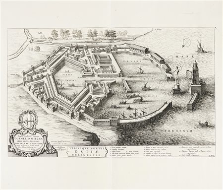 Johannes Blaeu e Pierre Mortier, Utriusque portus Ostiae delinatio Les deux...